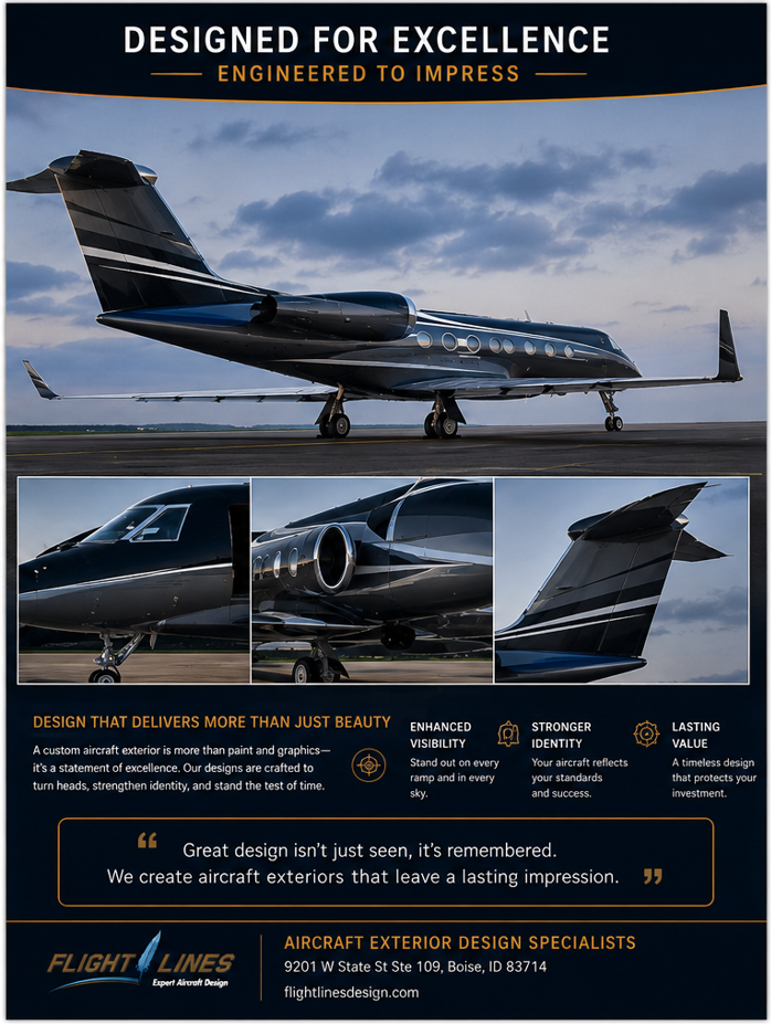 Gulfstream G450 aircraft exterior design