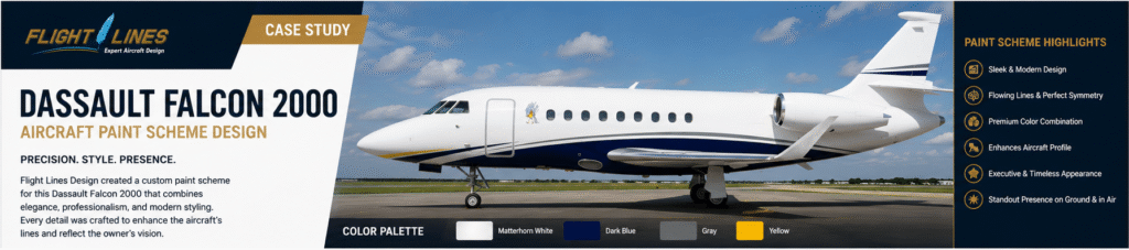 Dassault Falcon 2000 Paint Scheme
